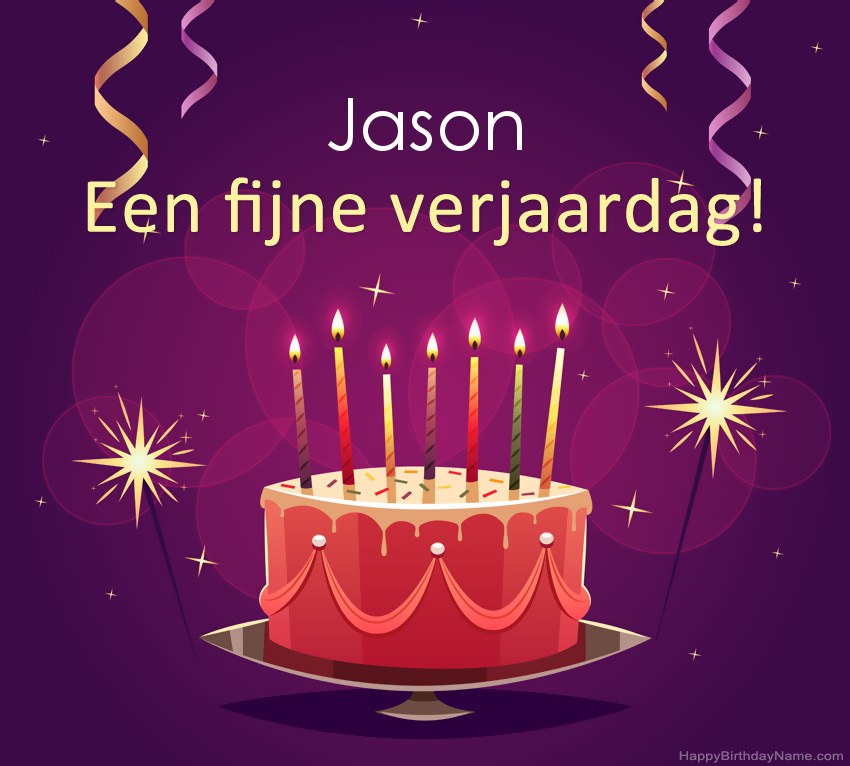 Grappige groeten voor fijne verjaardag Jason-foto
