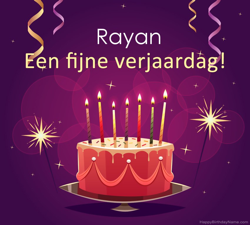 Grappige groeten voor fijne verjaardag Rayan-foto
