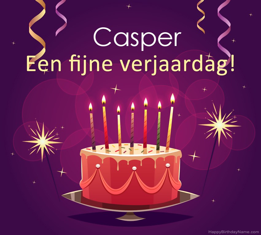 Grappige groeten voor fijne verjaardag Casper-foto