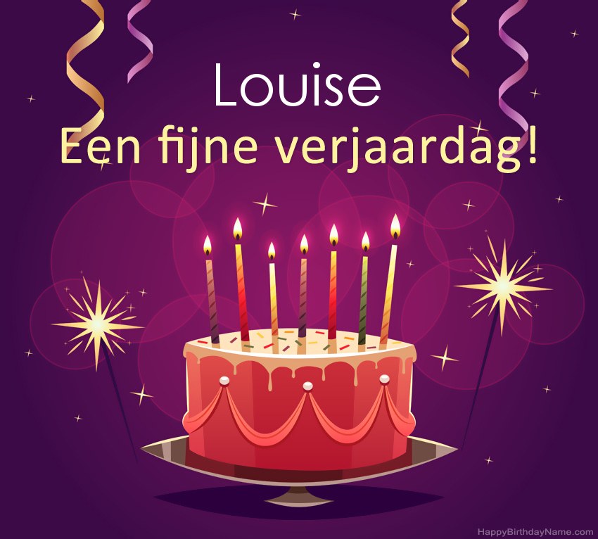 Grappige groeten voor fijne verjaardag Louise-foto