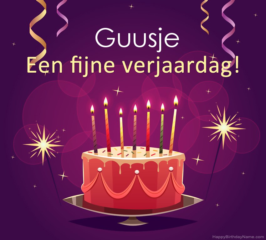 Grappige groeten voor fijne verjaardag Guusje-foto