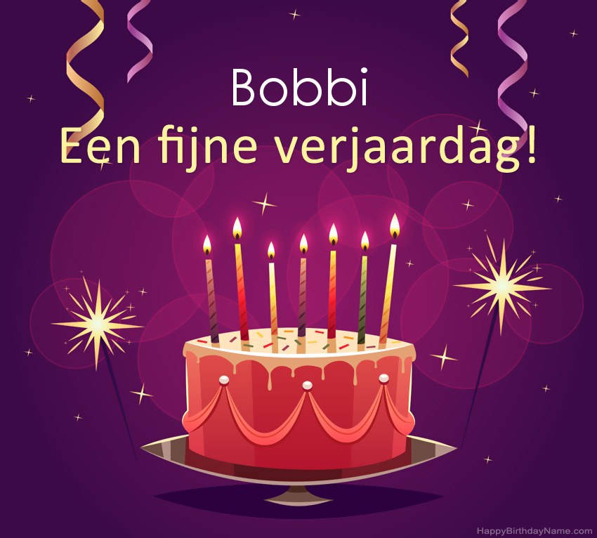 Grappige groeten voor fijne verjaardag Bobbi-foto