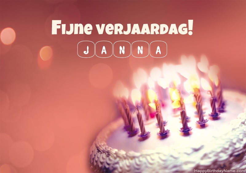 Gelukkige verjaardag Janna foto
