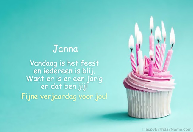 Download afbeelding voor Happy Birthday Janna