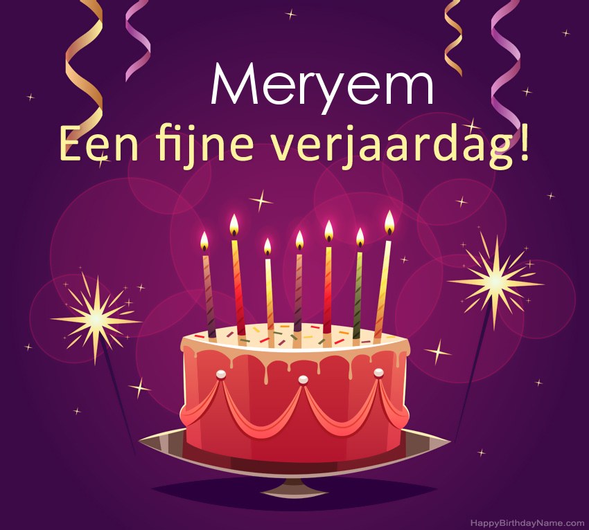 Grappige groeten voor fijne verjaardag Meryem-foto