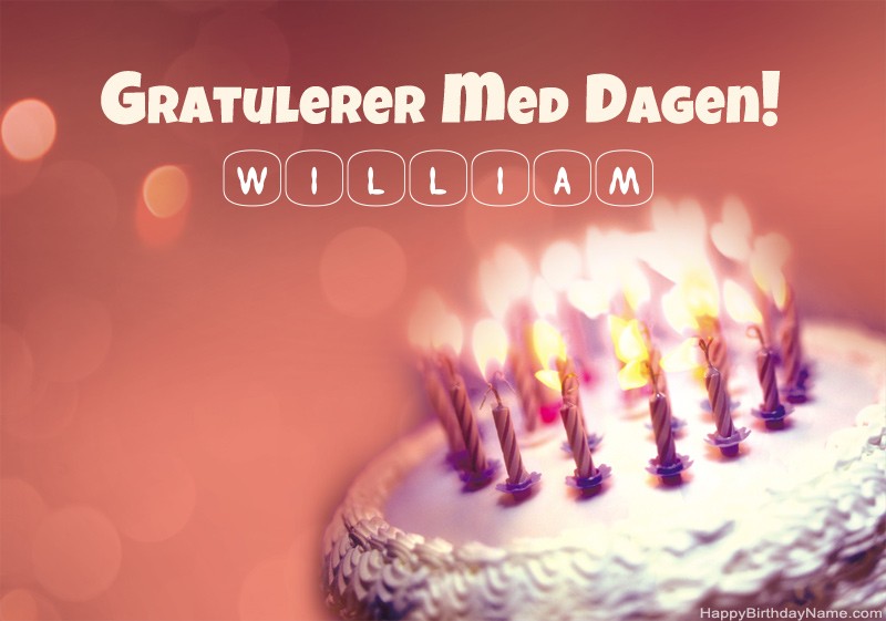 Gratulerer med fødselsdagsbilder til William
