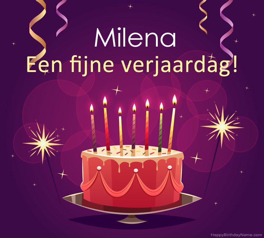 Grappige groeten voor fijne verjaardag Milena-foto
