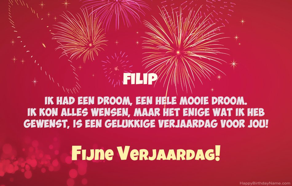 Gelukkige verjaardag Filip, mooie gedichten