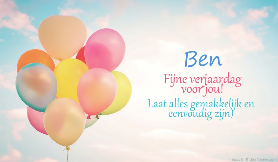 Een fijne verjaardag Ben afbeeldingen Een fijne verjaardag Ben afbeeldingen