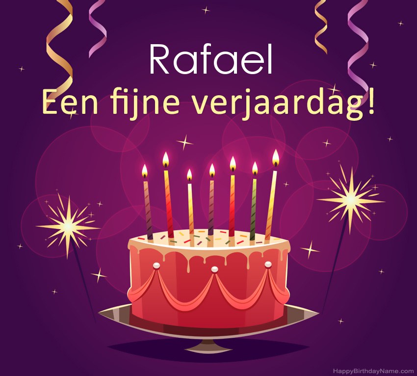 Grappige groeten voor fijne verjaardag Rafael-foto