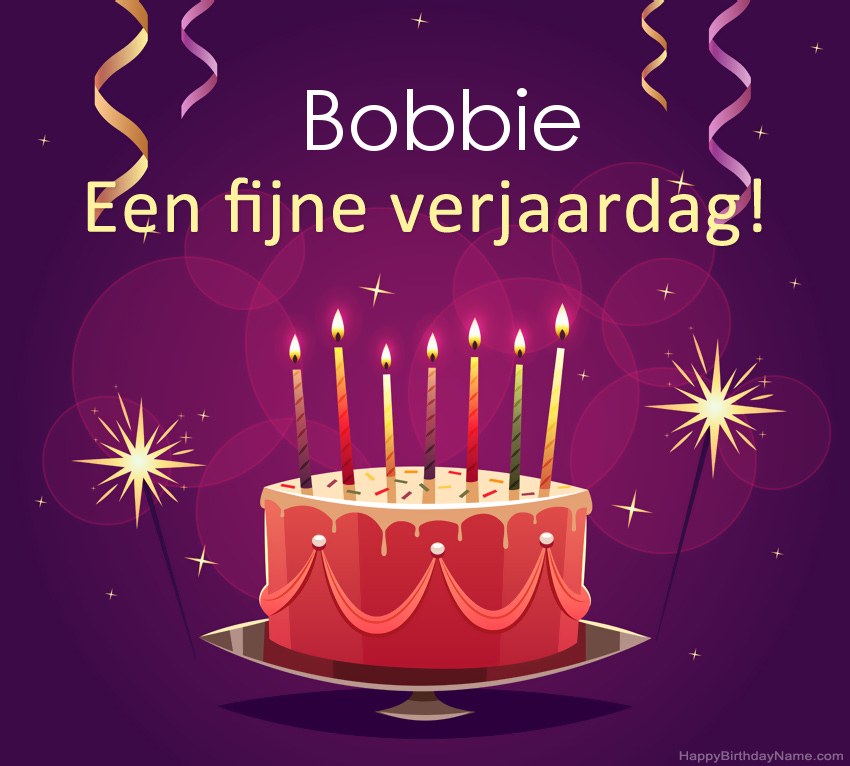 Grappige groeten voor fijne verjaardag Bobbie-foto