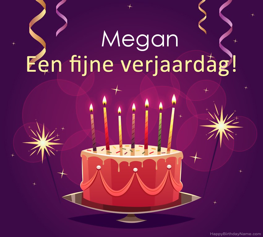 Grappige groeten voor fijne verjaardag Megan-foto