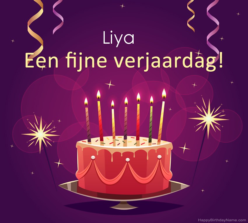 Grappige groeten voor fijne verjaardag Liya-foto