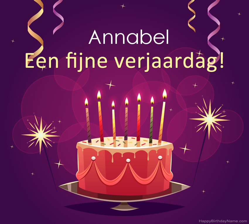 Grappige groeten voor fijne verjaardag Annabel-foto