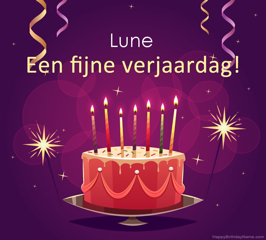 Grappige groeten voor fijne verjaardag Lune-foto