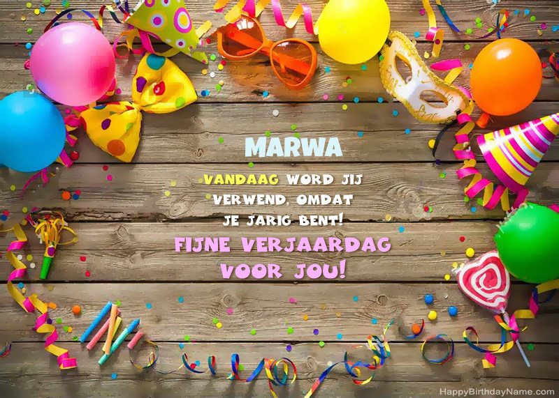 Fijne verjaardag Marwa foto Fijne verjaardag Marwa foto