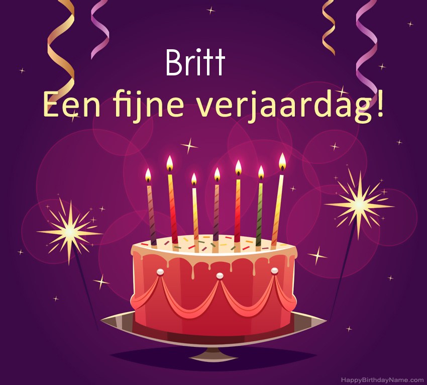 Grappige groeten voor fijne verjaardag Britt-foto