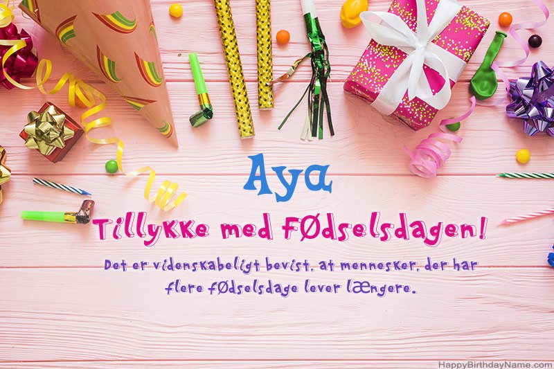 Download gratulerer med fødselsdagen Aya gratis