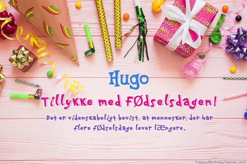 Download gratulerer med fødselsdagen Hugo gratis