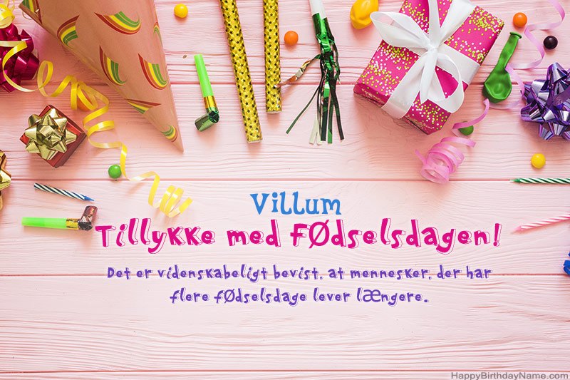 Download gratulerer med fødselsdagen Villum gratis