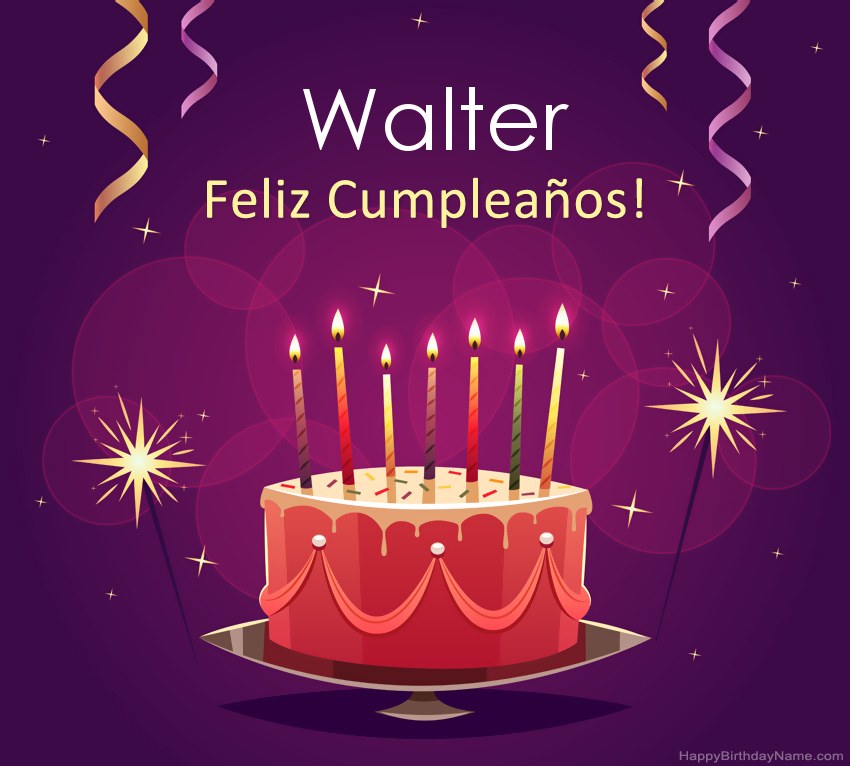 Saludos graciosos para feliz cumpleaños Walter fotos