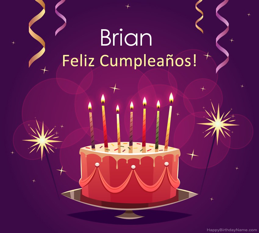 Saludos graciosos para feliz cumpleaños Brian fotos