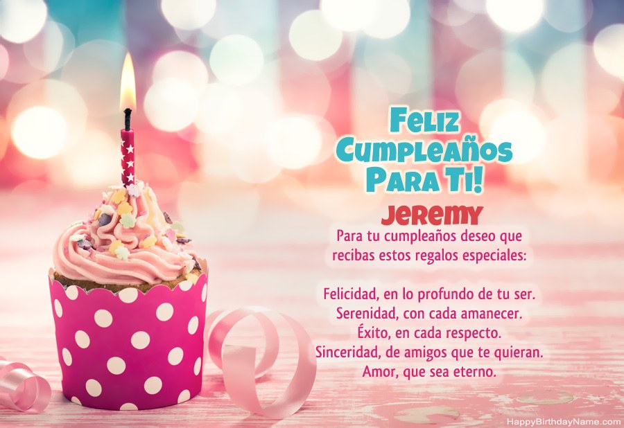 Descargar Happy Birthday card Jeremy gratis