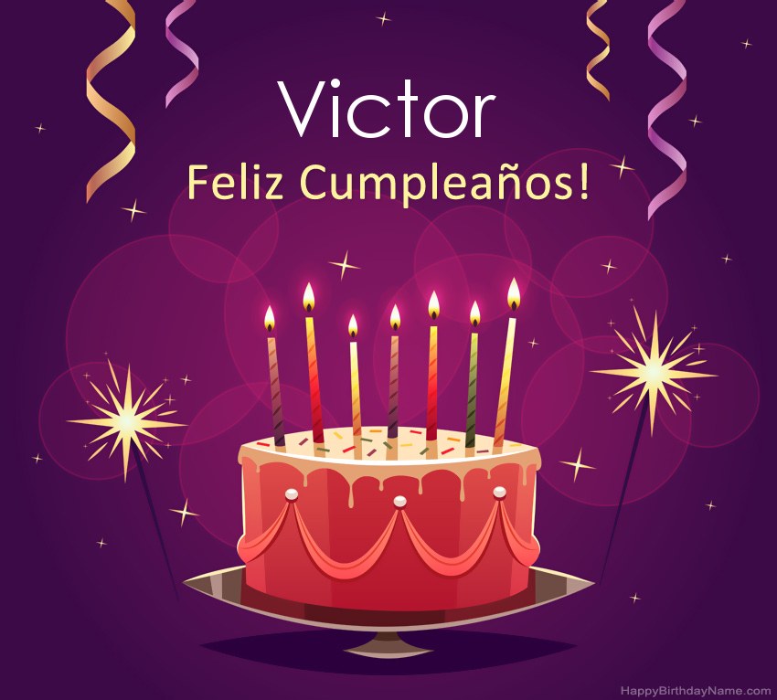 Saludos graciosos para feliz cumpleaños Victor fotos