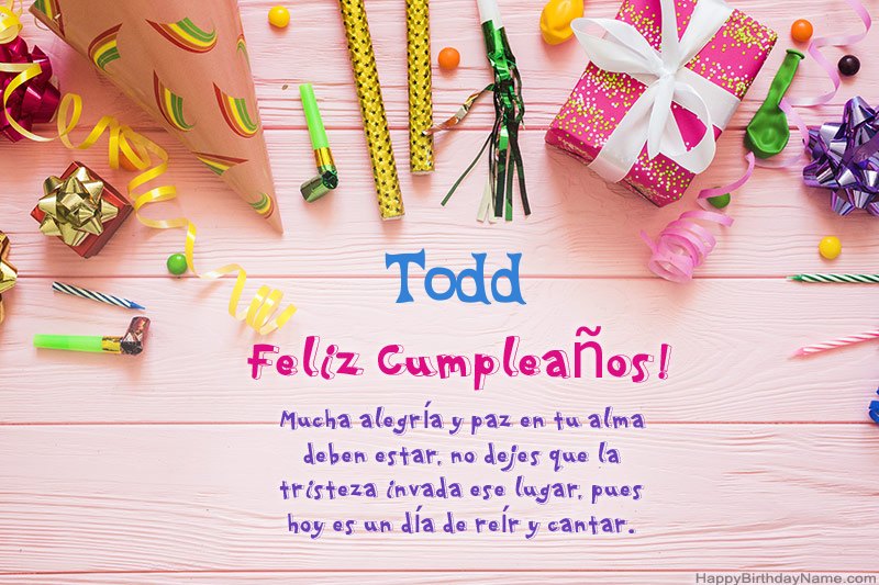 Descargar Happy Birthday card Todd gratis