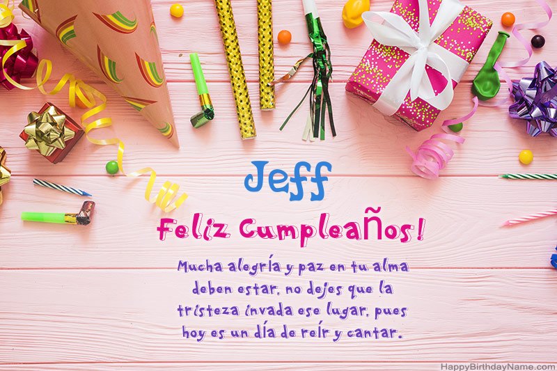 Descargar Happy Birthday card Jeff gratis