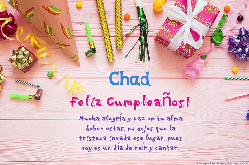 Descargar Happy Birthday card Chad gratis