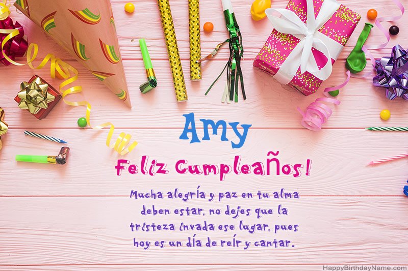 Descargar Happy Birthday card Amy gratis