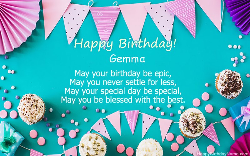 Happy Birthday Gemma, Beautiful images