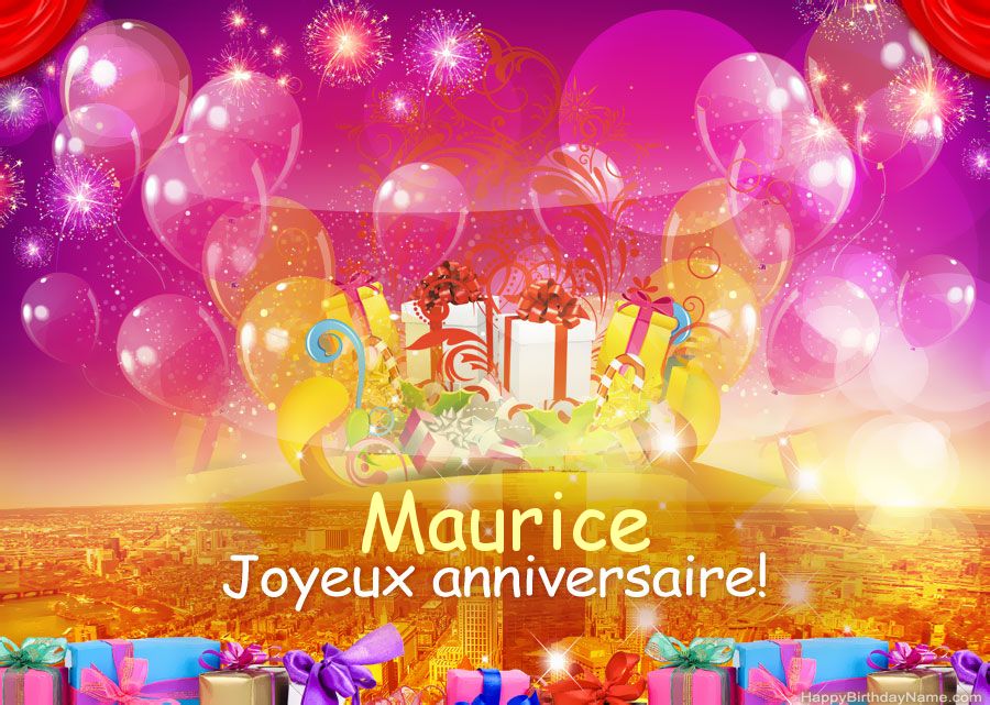 Images drôles Joyeux anniversaire Maurice