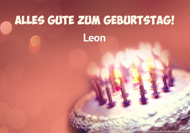 Herzlichen Glückwunsch und Gute zum Geburtstag Leon Bilder