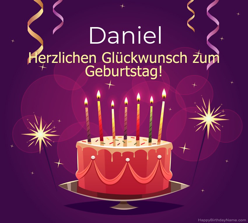 Lustige Grüße für alles Gute zum Geburtstag Daniel Bilder