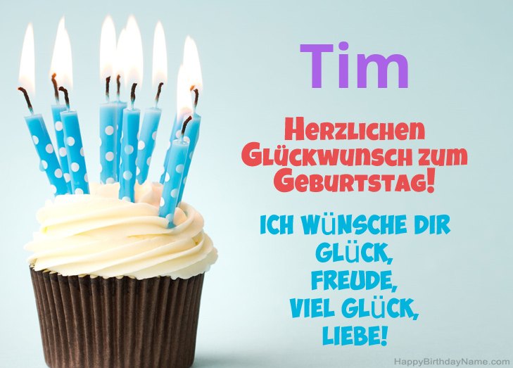 Herzlichen Glückwunsch zum Geburtstag von Tim