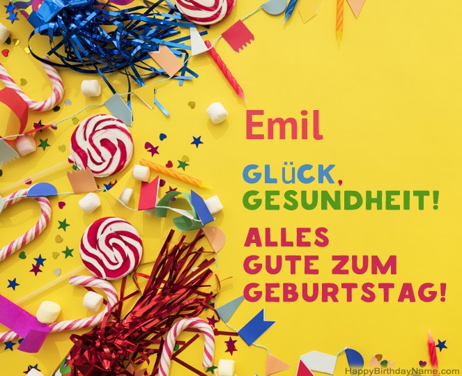 Alles Gute zum Geburtstag Emil Bilder