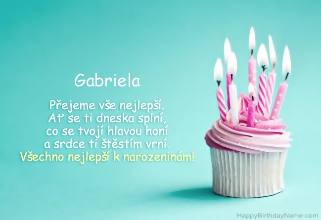 Stáhnout obrázek pro Happy Birthday Gabriela